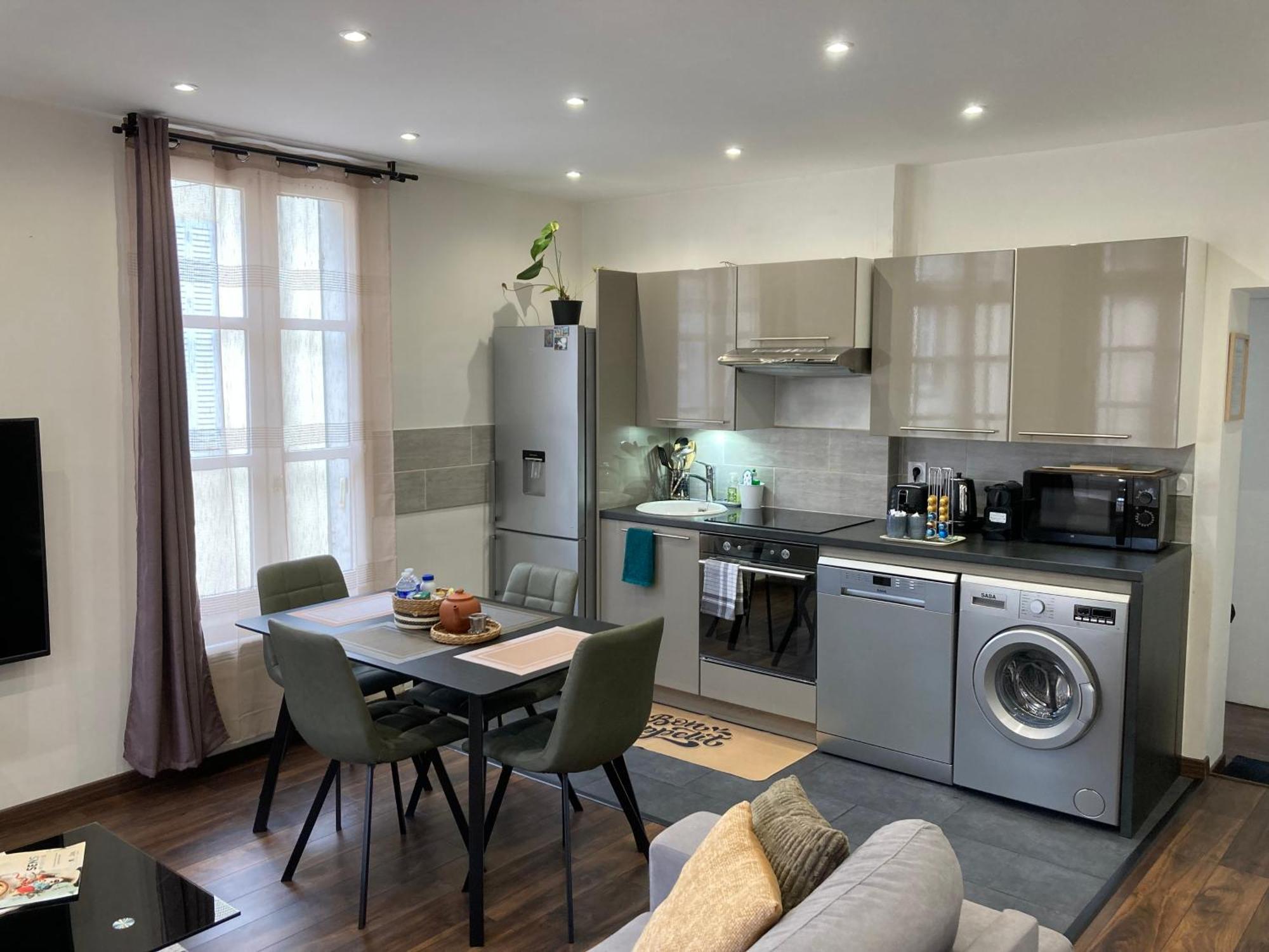 Joli Appart F2, Les 3 Croissants, Centre Ville 桑斯 外观 照片